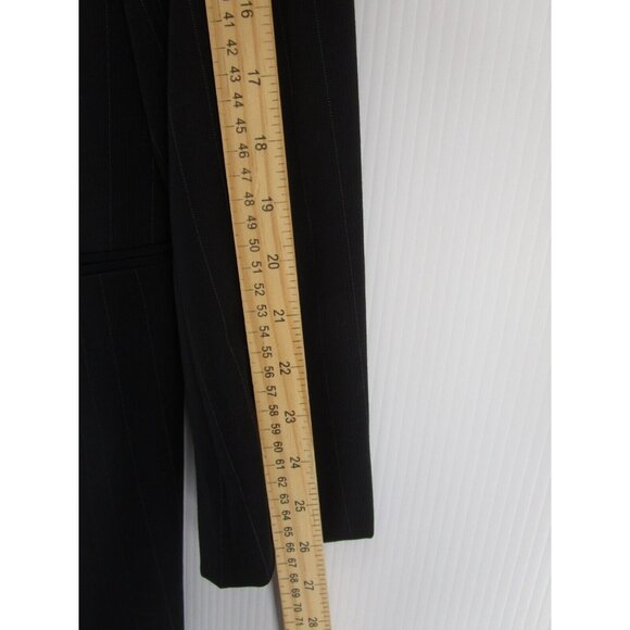 Armani Collezioni Blazer 42 Long Wool Sports Coat Pinstripe Jacket - Picture 6 of 14